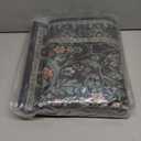 Dark Green 2x6 Washable Runner Rug Non Slip - Kitchen Hallway Runner 6ft - Floral Soft Thin Rug Non Skid for Bathroom Entryway, Vintage Low Pile Stain Resistant Floor Carpet