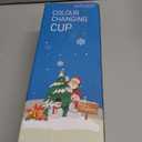 6pcs Christmas Color Changing Hot Cups with Lids, Plastic Reusable Hot Coffee Cups for Adults Kid Winter Christmas Holiday Birthday Party Cups Tumblers, 16 Oz