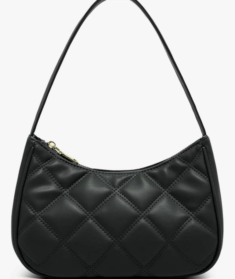 Shoulder Bags for Women, Cute Hobo Tote Handbag Mini Clutch Purse with Zipper Closure