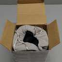 SARISUN Travel Pillows for Airplanes, 360 Support Headrest Pillow with Eye Mask for Sleeping, Travel Airplane Pillow for Long Flights Car Road Trip, Travel Accessories Stop Bobblehead, Black