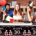 2 x 62Pcs 30th Birthday Decorations for Girls Her, Rose Gold Birthday Party Supplies Include 20 7''Plates 20 9'' Plates 20 Napkins and 2 Tablecloth, Rose Gold Princess Party Tableware for 20 Guests