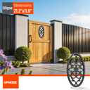Aluminum Alloy​ Decorative Insert for Fencing，Metal Fence Panel Inserts, Rustproof Garden Yard Patio Decor