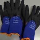 toolant Winter Work Gloves for Men & Women, 3/4 Waterproof Freezer Gloves with Thermal Insulated, Durable, Strong Grip (Medium, Blue)