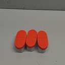 SIGNORA WARE Spice Jars with Lids - 4 oz Refillable Empty Airtight Spice/Seasoning Containers Set -2 in 1 Pour/Sift Shaker Lids Clear Plastic Spice/Seasoning Organizer Kitchen/Travel 3 pk.Red