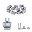 Split Bolts Electrical Fence Connector Wire Join Clamp Split Bolt Wire Connector for Electric Fence Wire 10 Pieces