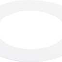 PATIKIL Goof Rings for 4 Inch Recessed Can Lighting Down Light, 1 Pcs Metal Goof Trim Rings Cover, Outer Diameter 6.77-inch, Inner Diameter 4.25-inch, Matte Finish White, Flush Mount