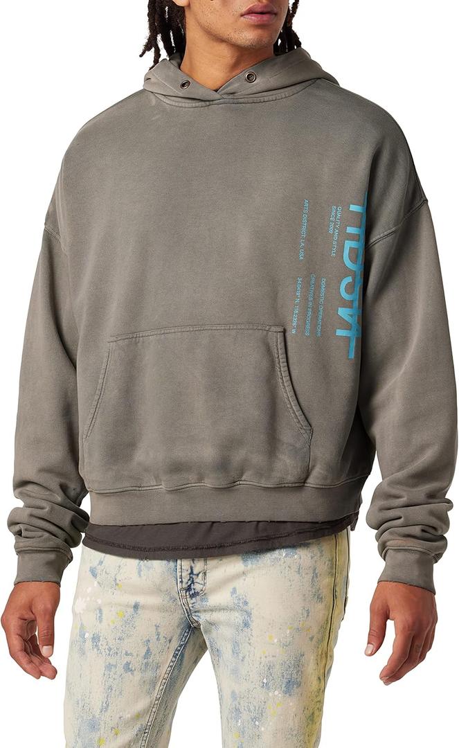 HUDSON Men's Crop Hoodie (XXL)