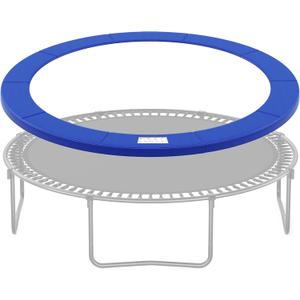 SONGMICS Replacement Trampoline Safety Pad Mat, 10ft 12ft 14ft 15ft Standard Size, Spring Cover, UV-Resistant, Tear-Resistant, Edge Protection (Cobalt Blue)