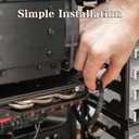 (2-Pack) 8 Pin PCIe Cable for Seasonic PSUs, PCIe 8 Pin Male to PCIe (6+2) Male Power Adapter Sleeved 25-inch (63cm)