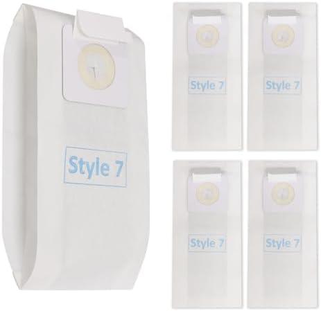 15 Pack Style 7 Vacuum Bags Fit for Bissell PowerForce Upright Vacuum | Double-Layer Paper with Melt-Blown Fabric, Fits PowerGlide PowerTrak PowerLifter, Replaces 32120 1739 3522 3525 71Y7