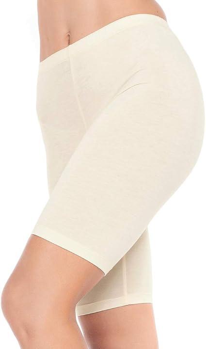 1pcs Shorts Leggings Thin Women Large Shorts Cool High Elasticity Plus Size Pants Shorts Under Skirt Female(Beige),M