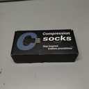 FuelMeFoot 3 Pack Copper Compression Socks - Compression Socks Women & Men Circulation - Best for Medical,Running,Athletic (Small-Medium, 001 Black-Classic)