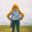 NATURE PIONEOR Water Bottle Holder with Adjustable Strap - 25/32/40oz Insulated Water Bottle Carrier Sling Sleeve with Paracord Handle & 2 Storage Pockets, Hiking, Camping, Gym (Black)