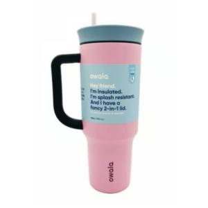 Owala/ 40oz Stainless Steel, insulated, FeeeSip, Pink Skiies!