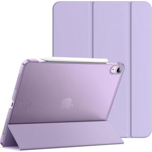 JETech Case for iPad Air 11-Inch M3/M2 (2025/2024), iPad Air 5 (2022 5th Generation 10.9-Inch), Slim Stand Hard Back Shell Cover with Auto Wake/Sleep (Light Purple)