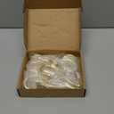 HASWARE 6 PCS Double Prong Robe Hook, Large Dual Coat Hooks with 12 Pieces Screws Wall Mounted Hooks Robe Antique Hooks Hangers Heavy Duty for Home Coats Hat Clothes Hanger Towel Keys (Bright Brass)