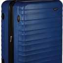 Amazon Basics 30" Hardside Large Checked Luggage with Multi-directional Wheels, Expandable for Up to 15% More Space, Scratch-Resistant Hardshell, Navy Blue