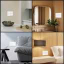 2 x 2 Pack Toggle Light Switch Cover Plate, Standard Size 3-Gang 4.57 x 6.38", Wall Plate Switch Cover, Outlet Covers Wall Plate, Unbreakable And High Temperature Resistant Switch Plate Covers, White