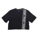 Adidas Black & White Cropped Tee XS 100% Cotton Women Comfy Exercise Outfit