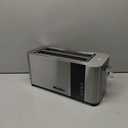 Mueller UltraToast Full Stainless Steel Toaster 4 Slice, Long Extra-Wide Slots for Bagels and Waffles, 6 Browning Levels, LED Display, Cancel/Defrost/Reheat Functions & Removable Tray, Kitchen Gadgets