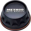 Method Race Wheels Center Cap, UTV Push Through, Black