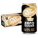 DR PEPPER and Cream Soda Zero Sugar, 12 fl oz cans, 12 pack