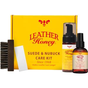 Leather Honey Suede & Nubuck Care Kit: Cleaner, Protector, Suede Brush & Eraser: Clean, Protect & Restore Shoes, Boots, Uggs, Furniture, Jackets, Bags and Apparel. Safe for Any Color