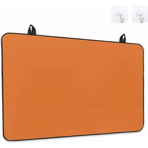 Stove Top Covers for Electric Stove 36x21 Inches, Orange HeatResistant Glass Cooktop Protector, Pure Orange Solid Color Simple Minimalism Art Ceramic Stovetop Countertop Covers Mat, Oven Cover
