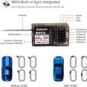 RadioLink RC4GS V3 2.4G 4CH RC Transmitter and Receiver R6FG Gyro Inside Pistol Grip Remote Controller for RC Car Boat Tank Buggy