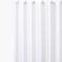 Biscaynebay Fabric Extra Long Shower Curtain Liners, White 72" Width by 108" Length, Water Resistant Bathroom Curtains, Rust Resistant Grommets Top Weighted Bottom Machine Washable