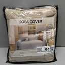 Couch Cover for Dogs, 78"x91", Chair Covers Armchair Oversized, Sofa Covers Washable, Sectional Pet Couch Cover for 1 Cushion Couch Sofa, Furniture Protector, Khaki