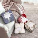 MACEVIA Knit Leopard Throw Blanket 50" x 60" Super Soft Cozy Cheetah Print Blanket for Couch Sofa Bed, Warm Animal Christmas Blanket Gift for Women (Leopard Brown)