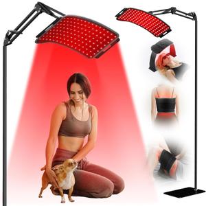 Red Light Therapy for Face Body - Infrared Lamp with Stand, 3-in-1 Use LED Light Therapy Device, 660nm Red Light & 850nm Near Infrared Light for Home Use, Ideal Gift