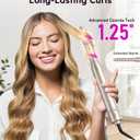 Deluxe 8-in-1 Air Styler Pro 2025 by Rylena, Hair Dryer Brush for Fast Drying, Auto Curling, Smoothing&Volumizing, 8 Attachable Heads, 110,000 RPM High-Speed Multi Styler, 600M Ionic Care, Stone