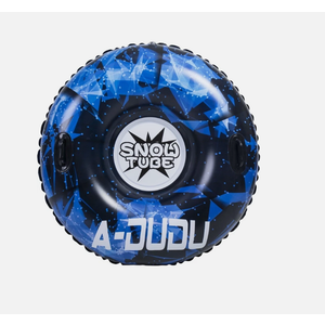A-DUDU 47 inch Inflatable Snow Tube Sled - Black