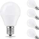 SumVibe E17 LED Bulb, 5W 50W Equivalent, Warm White 3000K, G14 LED Bulbs E17 Intermediate Base for for Ceiling Fan, Non-Dimmable, 4-Pack