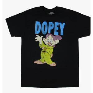 Disney Men's Snow White and The Seven Dwarfs Dopey Adult Short Sleeve T-Shirt XS