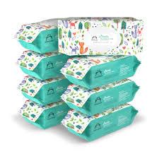 8-Pack x 100-Count Amazon Brand Mama Bear Gentle Fragrance-Free Baby Wipes