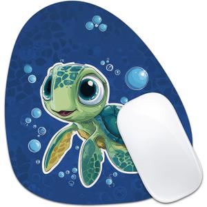 Water Drop Mouse Pad 7.3x8in Non-Slip for Laptop, Bookshelf | Portable water-drop mousepad with rubber non-slip base, smooth surface for precise cursor control, for travel and office
