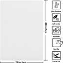 Silicone Mat Heat Resistant Mats for Countertop, Multipurpose Large Silicone Mats for Crafts Kitchen Workbench Size 48x24 inches Thick 2mm,Rolled Package,Translucent