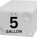 5 Gallon RV Fresh Water Tank, Potable Water Storage Tank for Drinking, Cooking, Cleaning, Showering, for Campers, Trailers, Motorhomes, RVs, Cube Shape, 16" x 11.75" x 8" (WT-5687)