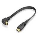 Flat Slim High Speed HDMI Male to Male Extension Cable 90 Degree Down Angle (1 Feet) Adapter Converter Cable