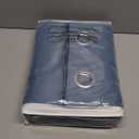 Yakamok Total Blackout Extra Wide Patio Sliding Door Curtains, Grommet Thermal Insulated Blind Curtains, Sliding Glass Door Panel for Living Room/Space Room Divider, Stone Blue, W100 x L84, 1 Panel