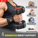 BLITZU 2 Pack Wrist Wraps, Carpal Tunnel Wrist Brace for Women and Men, Breathable Adjustable Compression Wrist Support for All-Day Wear, Wrist Bands for Work, Fitness, Weightlifting, Gym Workout