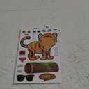 Safari Animals Stickers - 24-Pack Make Your Own Stickers for Kids - Assorted, Multicolor, Waterproof Paper, Screen-Time Alternative, Creative Party Favors, Ages 3+, Unisex