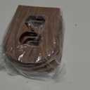 DoubleFill 4 Pcs Walnut Wood Light Switch Cover Brown Outlet Covers Wall Plate Decorative Boho Plug Plate Vintage Rustic Contemporary Interior Room Home Decor (13 * 8.2cm,Arch Double Hole)
