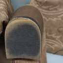 IUV Cowboy Boots For Women Western Cowgirl Boots with Chunky Heel Mid Calf Snip Toe Ideal for low insteps 8