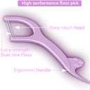 3 x Shaker Dental Floss Picks Travel Case, Dispenser with 5 Cartridges (20 High-Performance Floss Picks Pre-Filled Each), Sleek & Perfect for Handbags, Blue