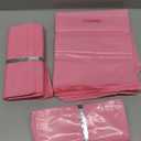 Qilery 300 Pcs Plastic Gift Bags Die Cut Handle Bags Retail Plastic Shopping Merchandise Gift Candy Bag Strong Durable, for Small Business, Retail Trade Show, Party and More(Pink)