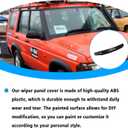 Windshield Cowl Compatible with 1999-2004 Land Rover Discovery II 2 Front Windshield Wiper Panel Cover Replacement for JAK000010PMA AWR3994 Painted Black Plastic Molding Trim Grille